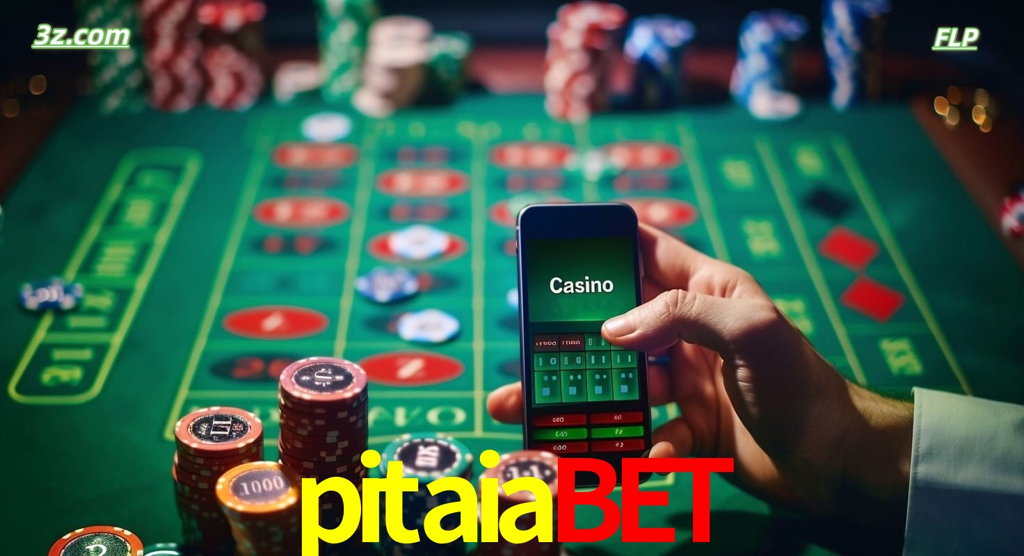 Cassino online móvel pitaiabet com apostas em roleta e fichas de pôquer
